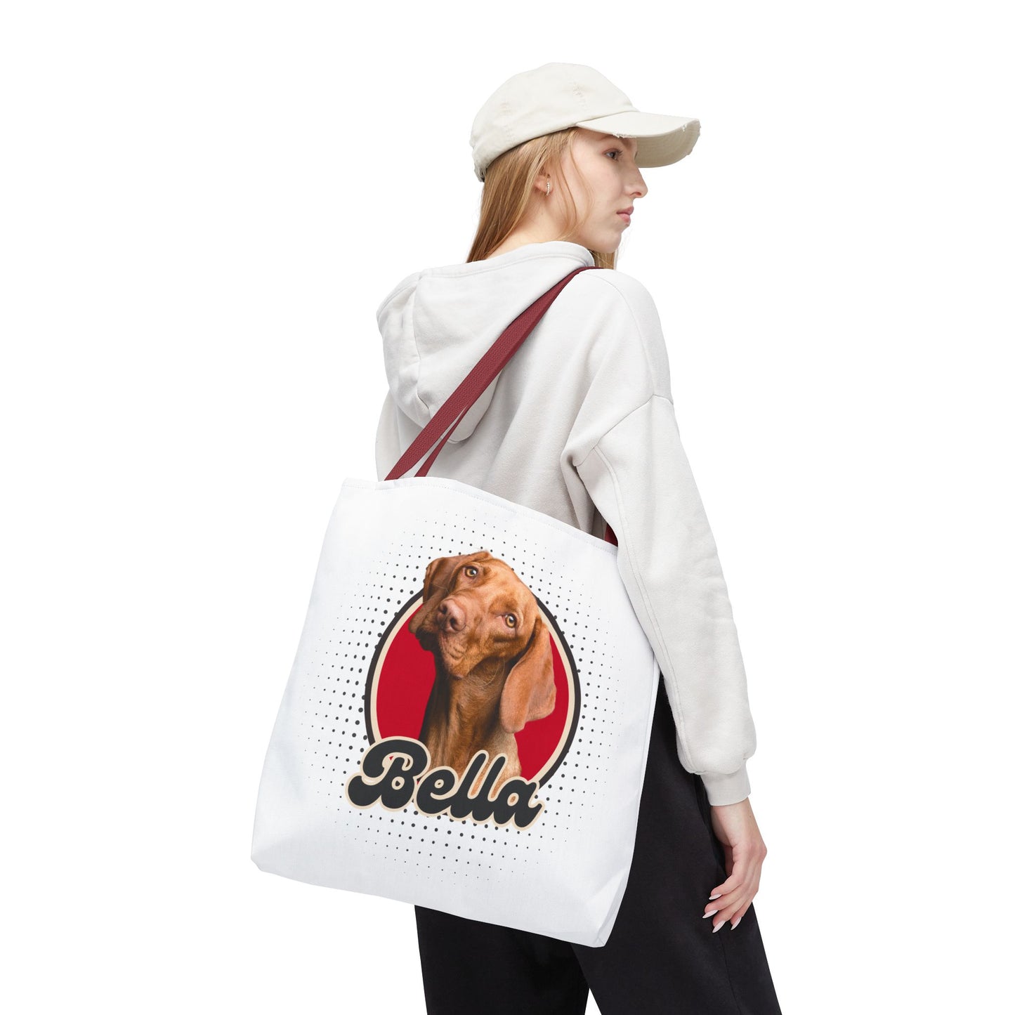 Personalisierter Stoffbeutel mit Foto und Name von deinem Haustier