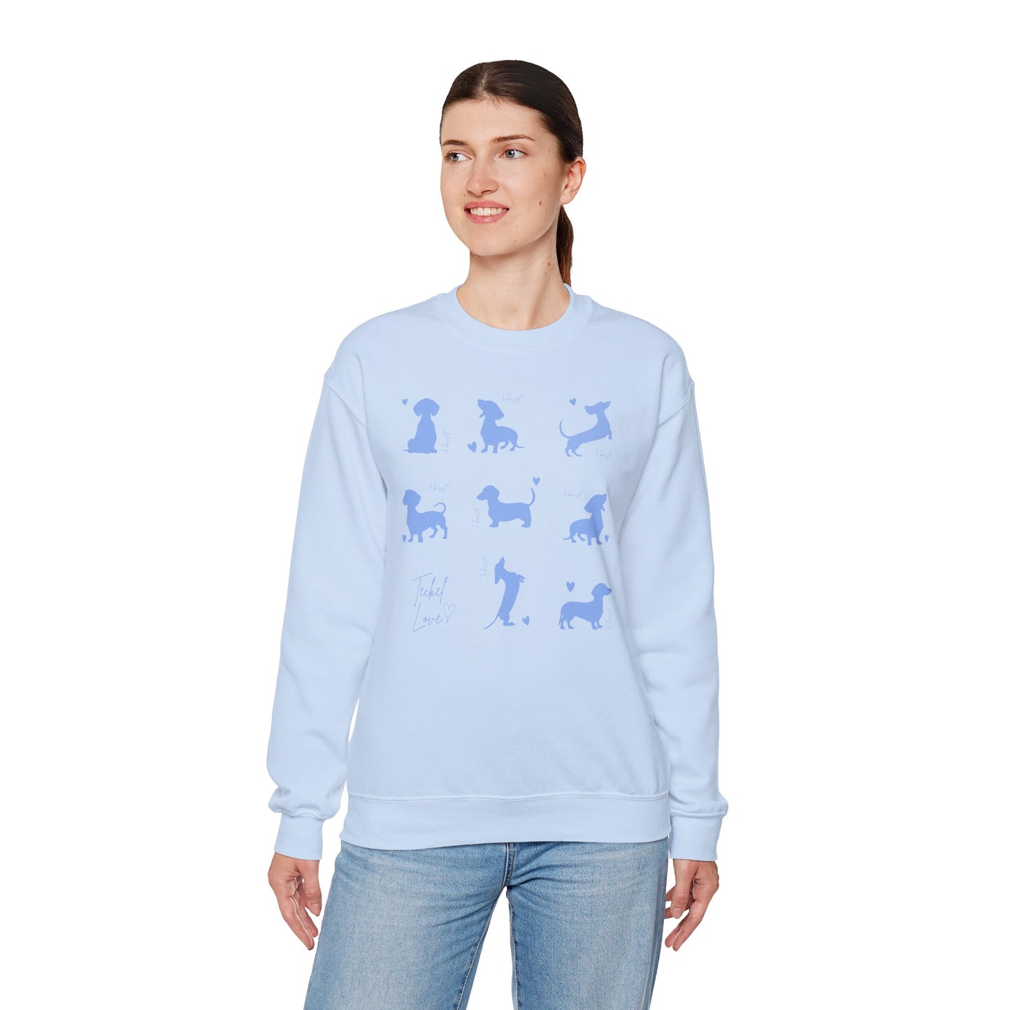 Dackel Silhouette Pullover personalisiert - mit Wunschtext