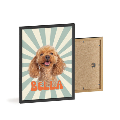 Personalisiertes Poster mit deinem Haustier - Retro Style