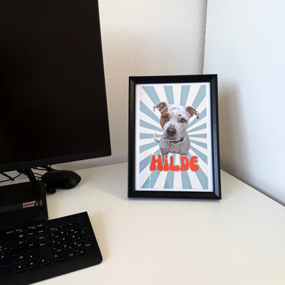 Personalisiertes Poster mit deinem Haustier - Retro Style