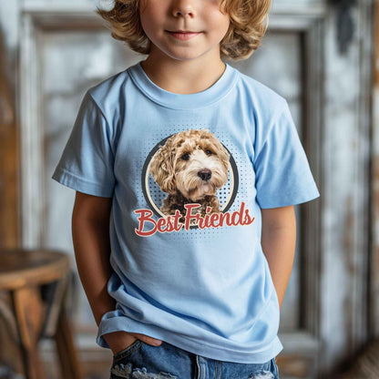 Personalisiertes Kinder T-Shirt mit Foto vom Haustier - Best Friends