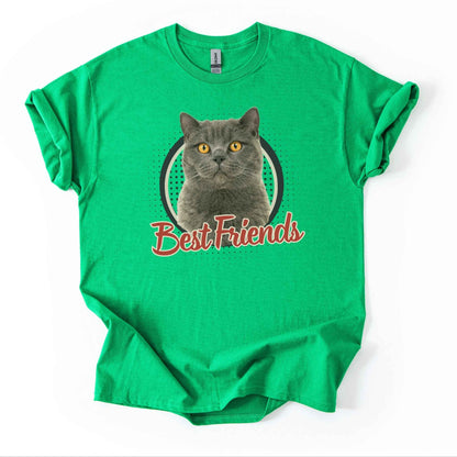 Personalisiertes Kinder T-Shirt mit Foto vom Haustier - Best Friends