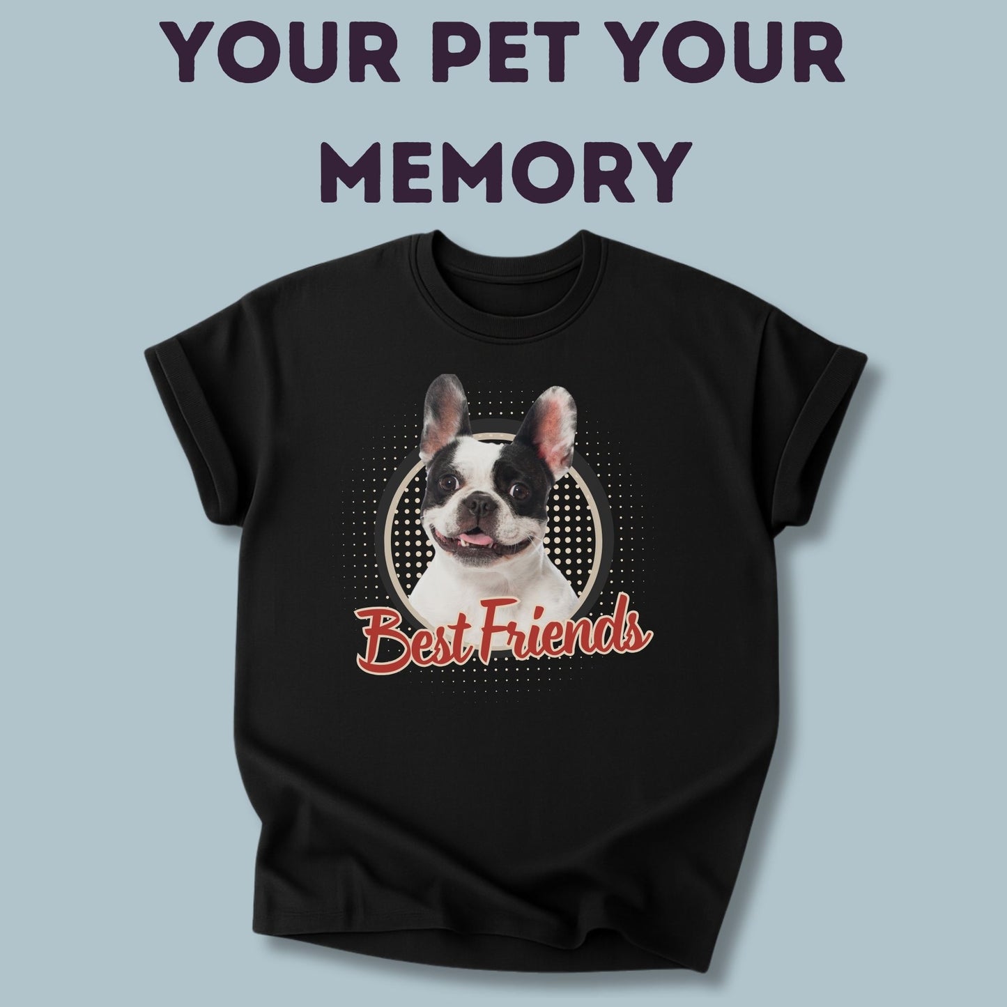 Personalisiertes Kinder T-Shirt mit Foto vom Haustier - Best Friends