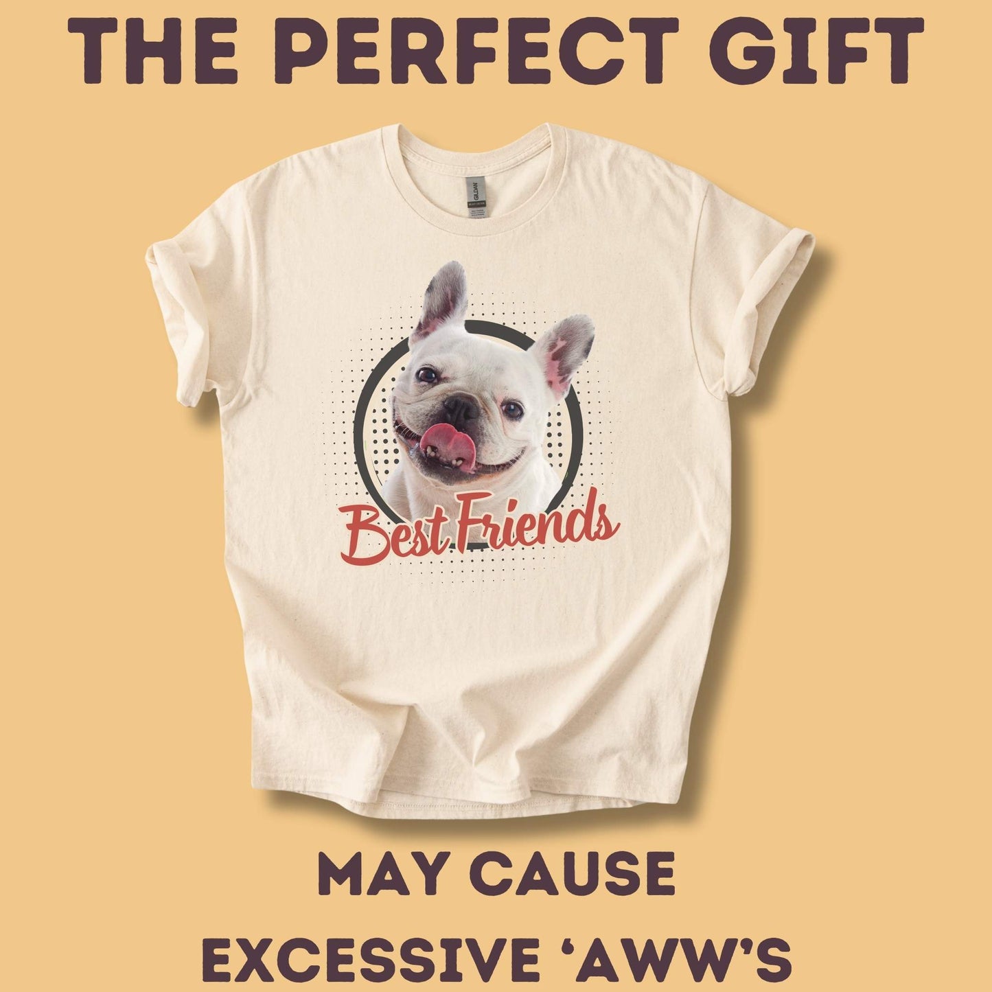 Personalisiertes Kinder T-Shirt mit Foto vom Haustier - Best Friends