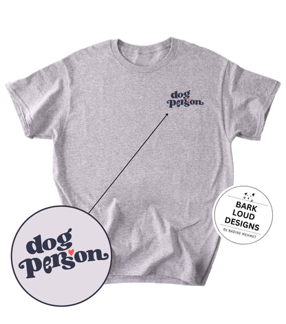 Premium T-Shirt DOG PERSON aus Biobaumwolle für Hundebesitzer