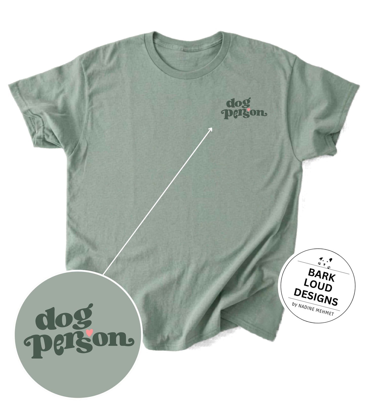Premium T-Shirt DOG PERSON aus Biobaumwolle für Hundebesitzer
