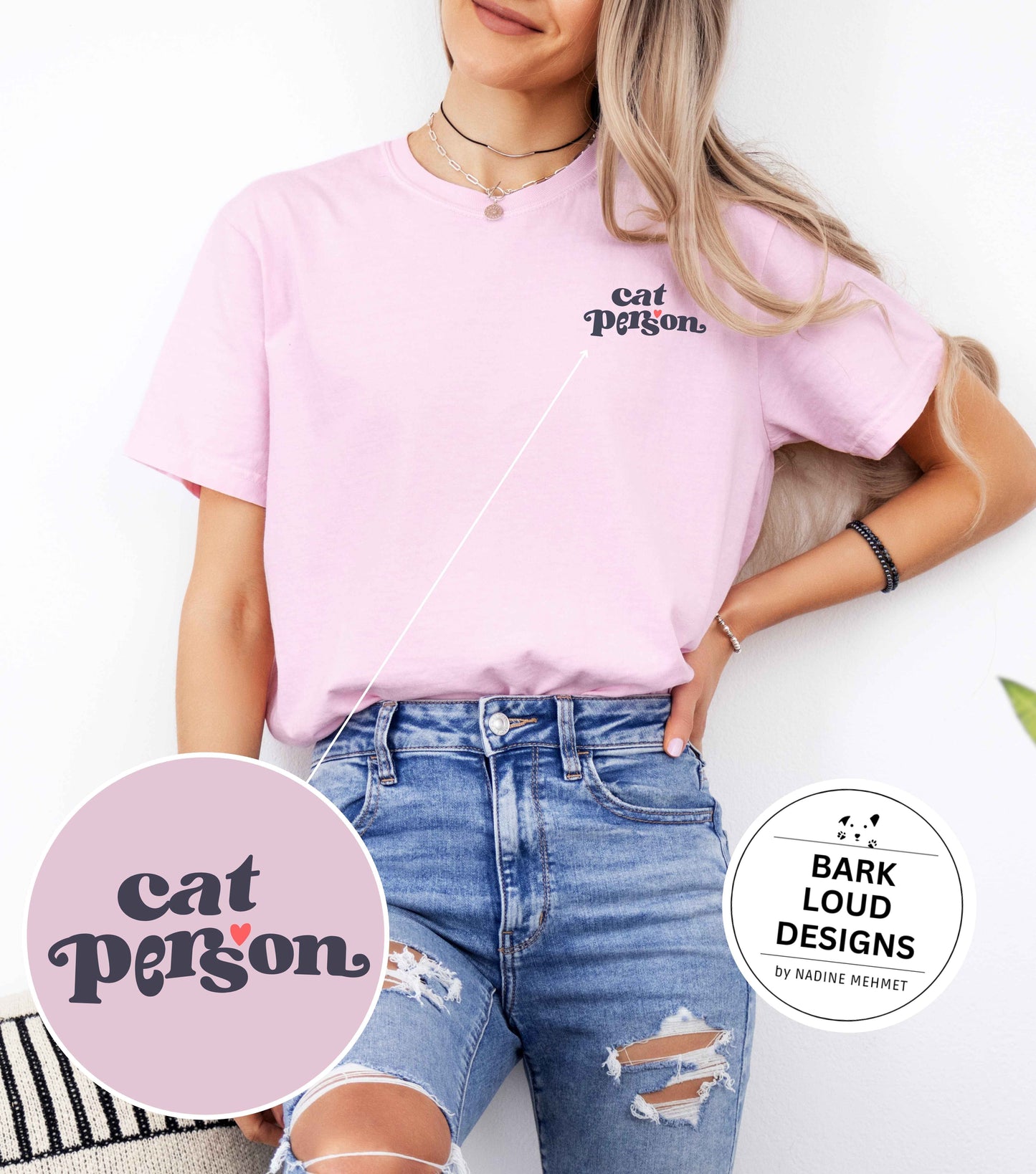 Premium T-Shirt CAT PERSON aus Biobaumwolle für Katzenbesitzer