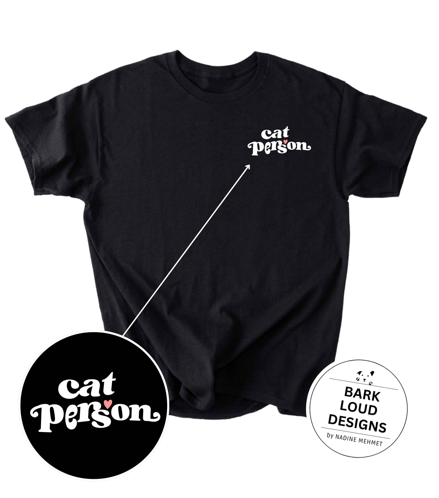 Premium T-Shirt CAT PERSON aus Biobaumwolle für Katzenbesitzer