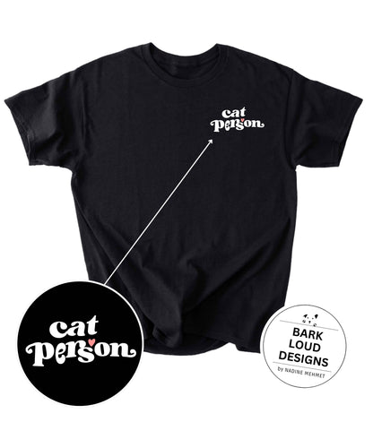 Premium T-Shirt CAT PERSON aus Biobaumwolle für Katzenbesitzer