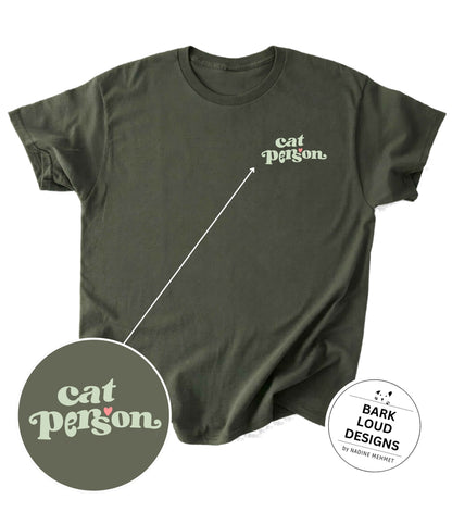 Premium T-Shirt CAT PERSON aus Biobaumwolle für Katzenbesitzer