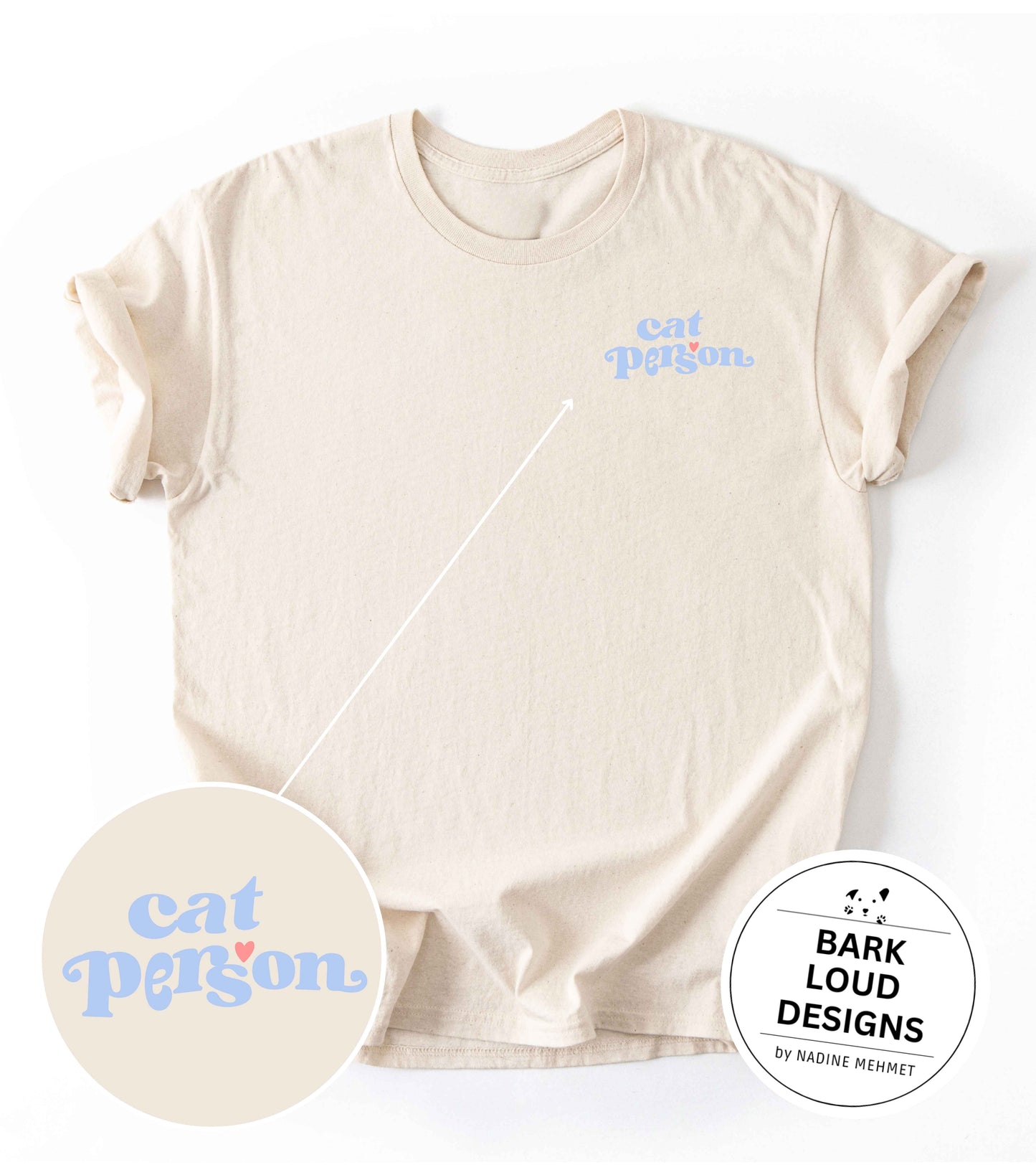 Premium T-Shirt CAT PERSON aus Biobaumwolle für Katzenbesitzer