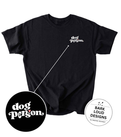 Premium T-Shirt DOG PERSON aus Biobaumwolle für Hundebesitzer