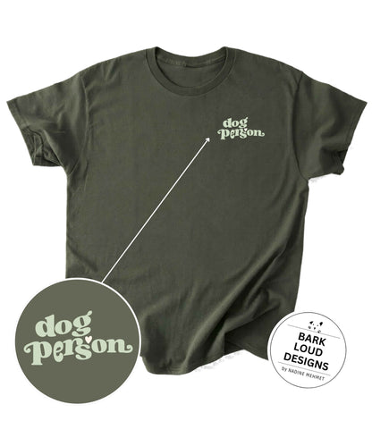 Premium T-Shirt DOG PERSON aus Biobaumwolle für Hundebesitzer