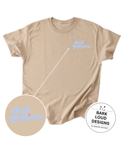 Premium T-Shirt DOG PERSON aus Biobaumwolle für Hundebesitzer