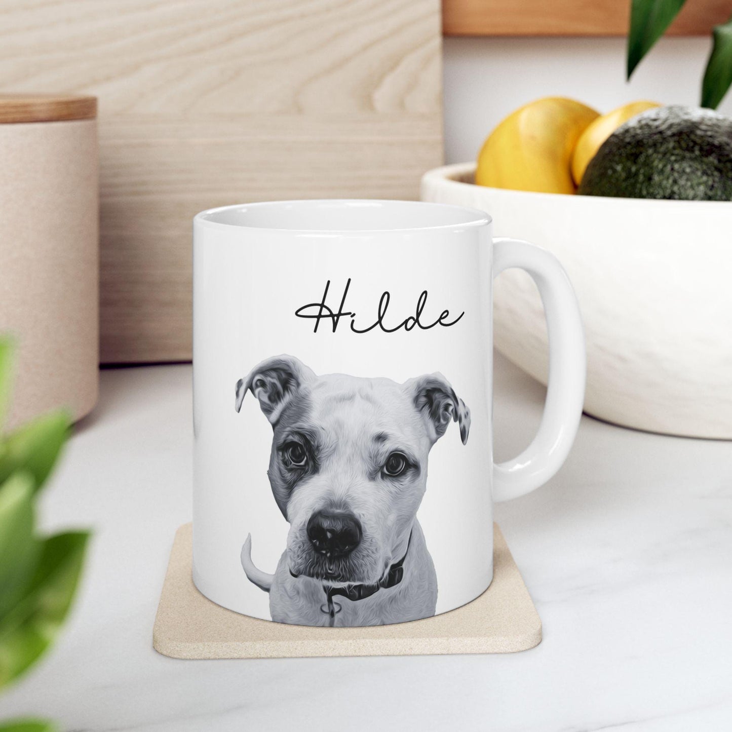 Personalisierte Fototasse Haustier mit Name