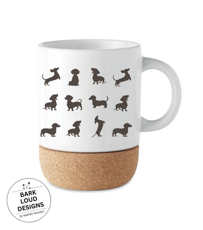 Dackel Collection - Tasse mit Korkboden "Teckel Love"