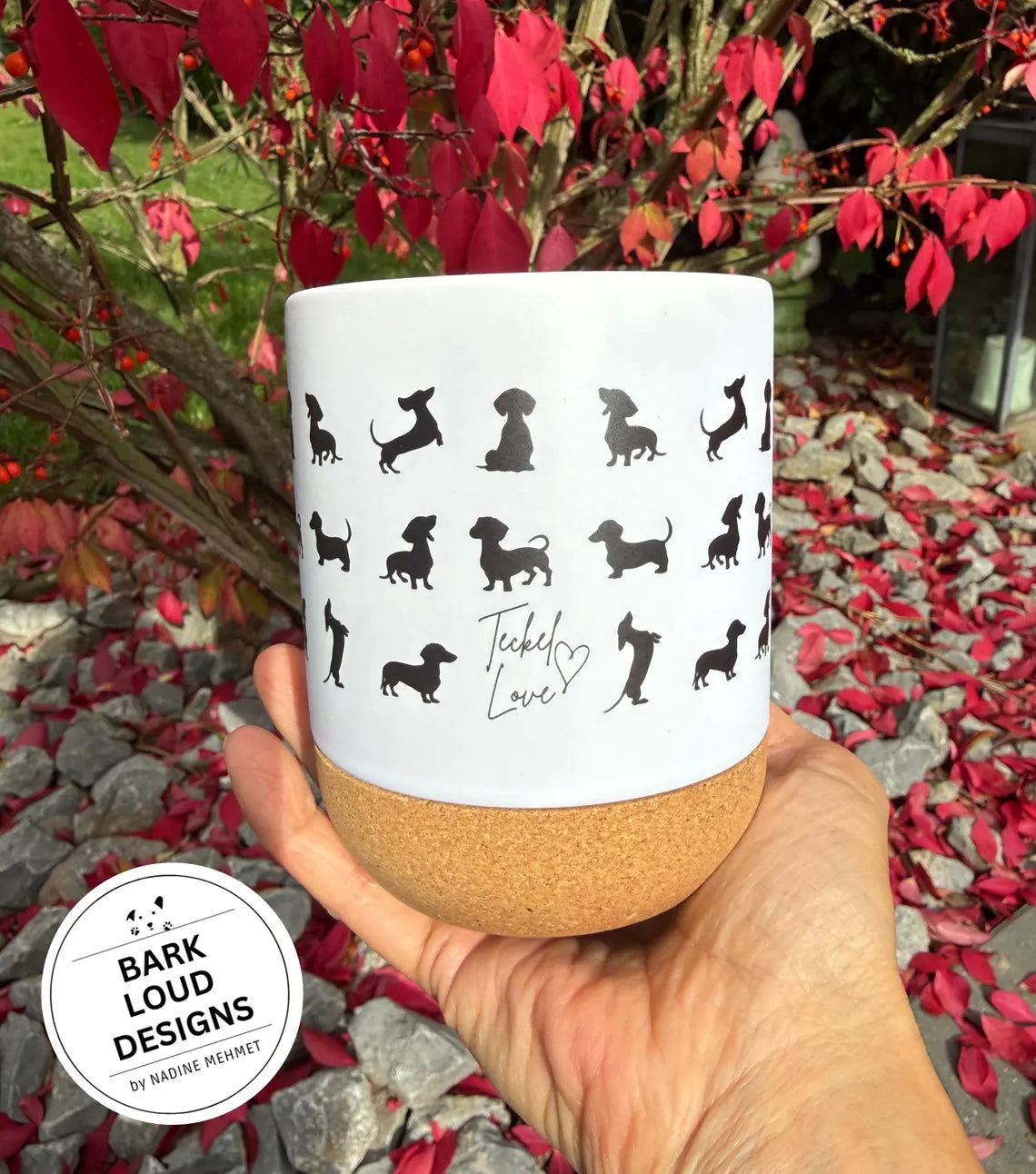 Dackel Collection - Tasse mit Korkboden "Teckel Love"