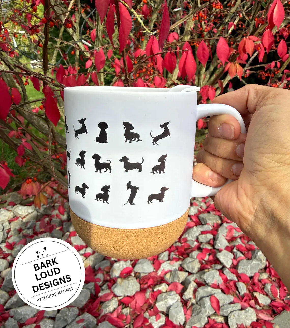 Dackel Collection - Tasse mit Korkboden "Teckel Love"