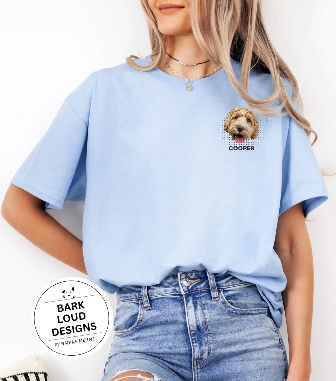 Personalisiertes T-Shirt mit Foto und Name Haustier - Pocketprint