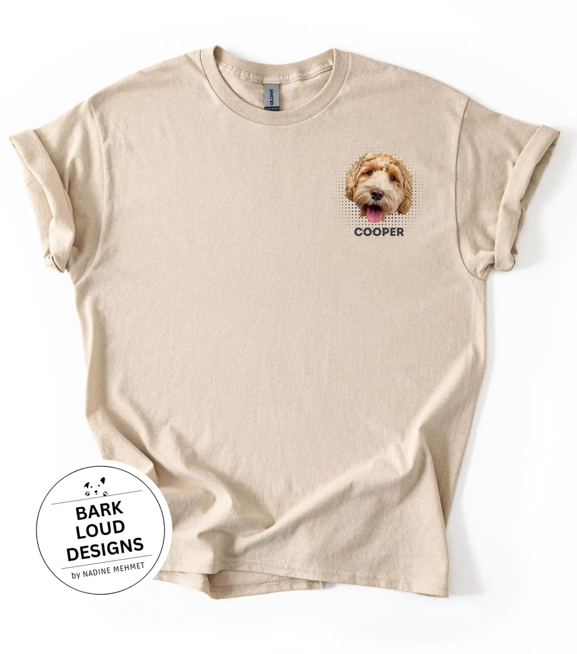 Personalisiertes T-Shirt mit Foto und Name Haustier - Pocketprint