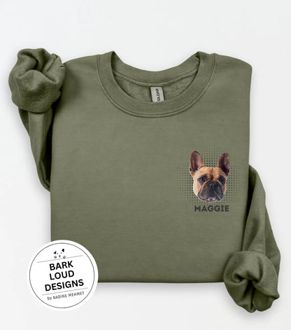 Personalisierter Sweater mit Foto und Name Haustier - Pocketprint