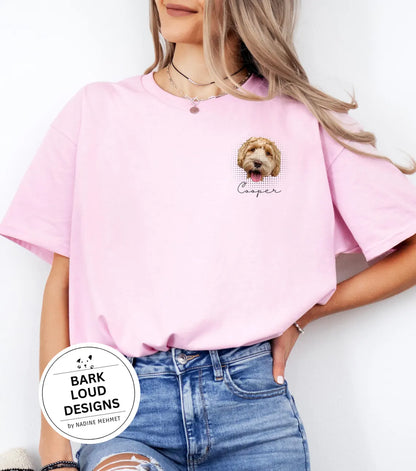 Personalisiertes T-Shirt mit Foto und Name Haustier - Pocketprint