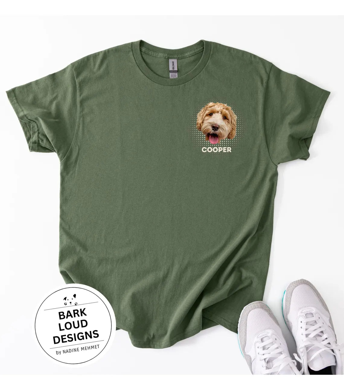 Personalisiertes T-Shirt mit Foto und Name Haustier - Pocketprint