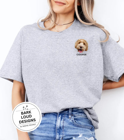 Personalisiertes T-Shirt mit Foto und Name Haustier - Pocketprint