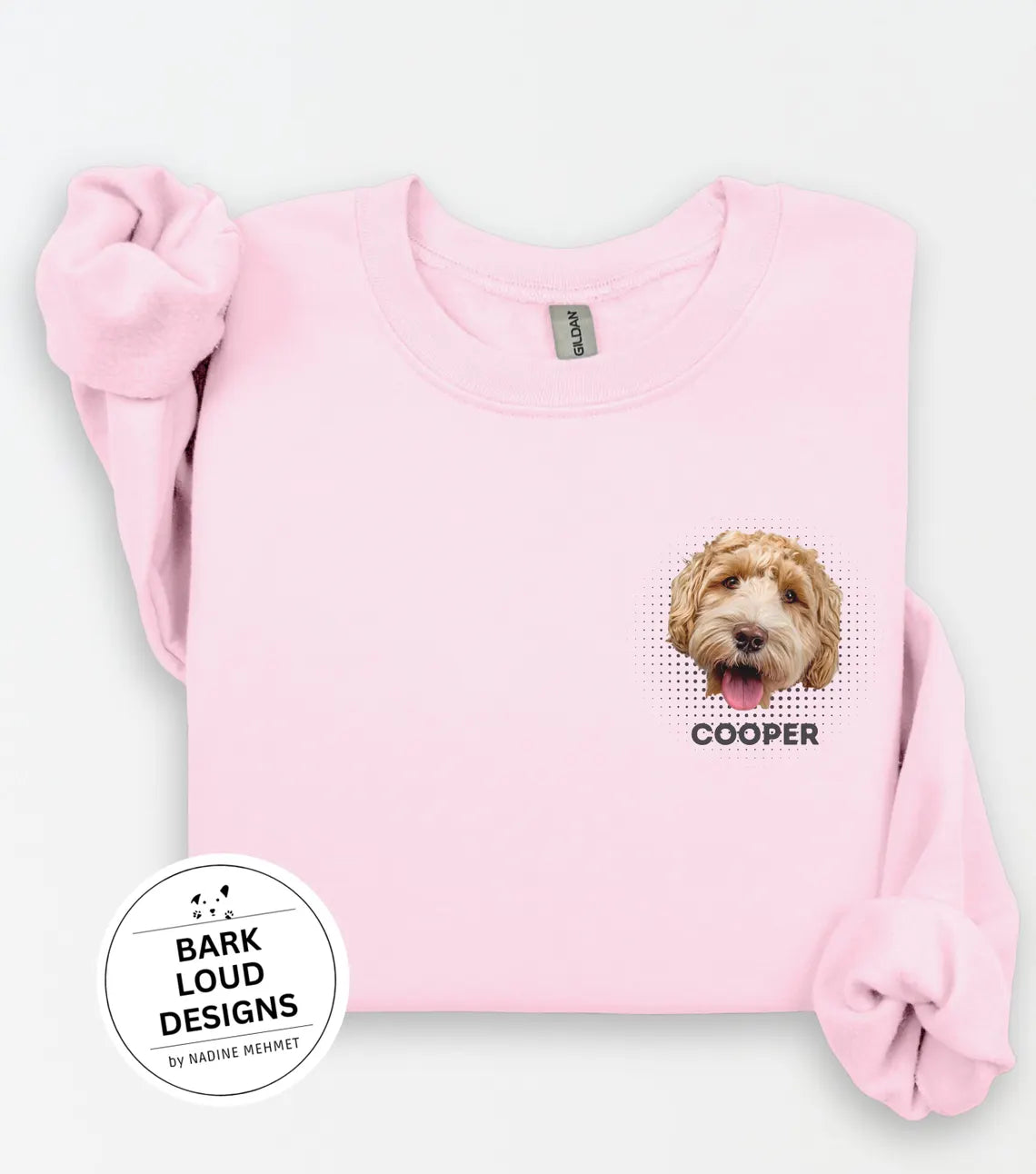 Personalisierter Sweater mit Foto und Name Haustier - Pocketprint