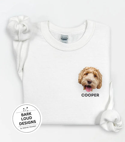 Personalisierter Sweater mit Foto und Name Haustier - Pocketprint