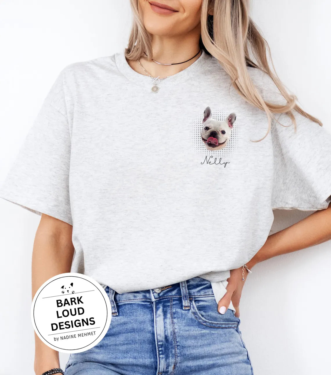 Personalisiertes T-Shirt mit Foto und Name Haustier - Pocketprint