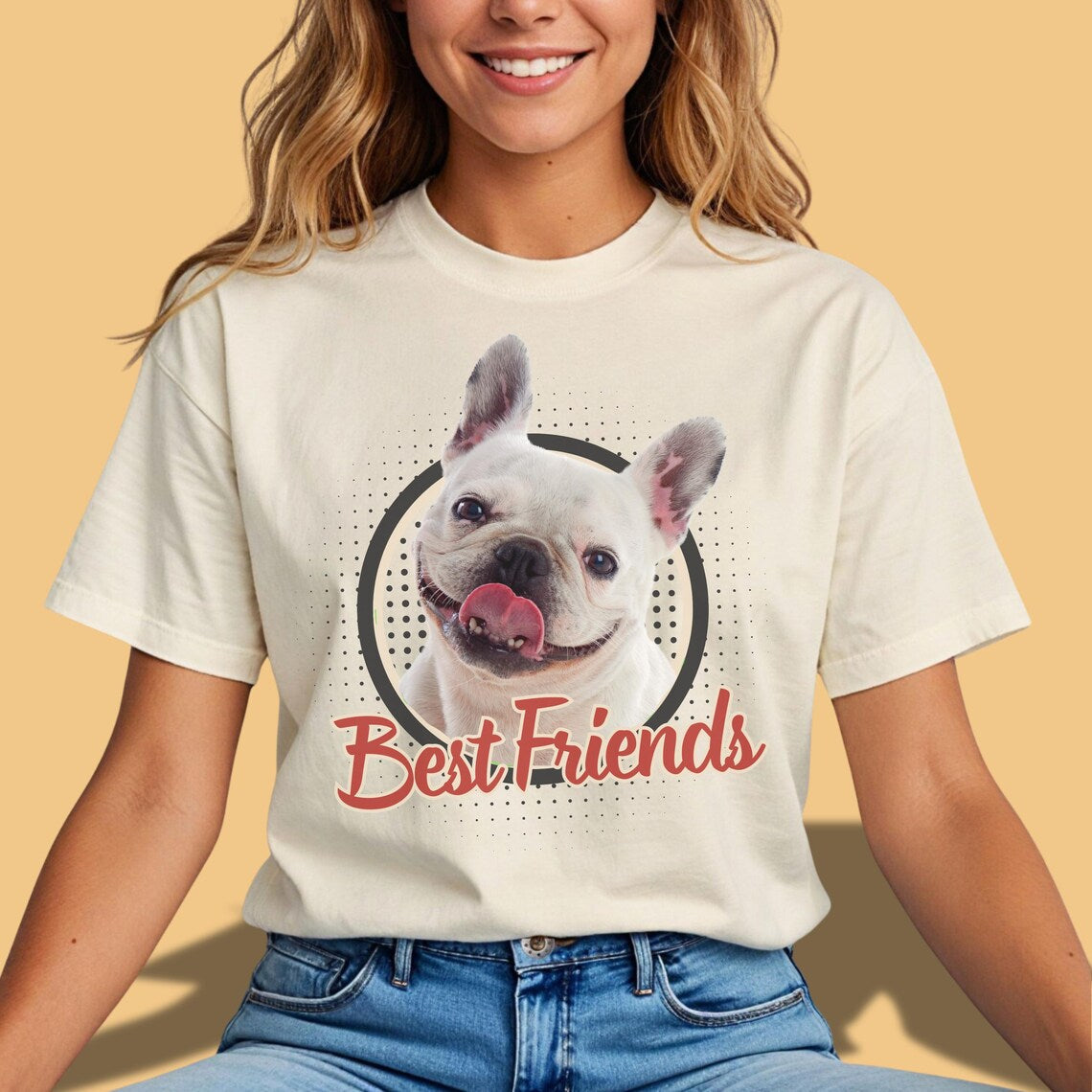 Personalisiertes T-Shirt mit Foto vom Haustier - Best Friends