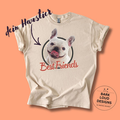Personalisiertes T-Shirt mit Foto vom Haustier - Best Friends