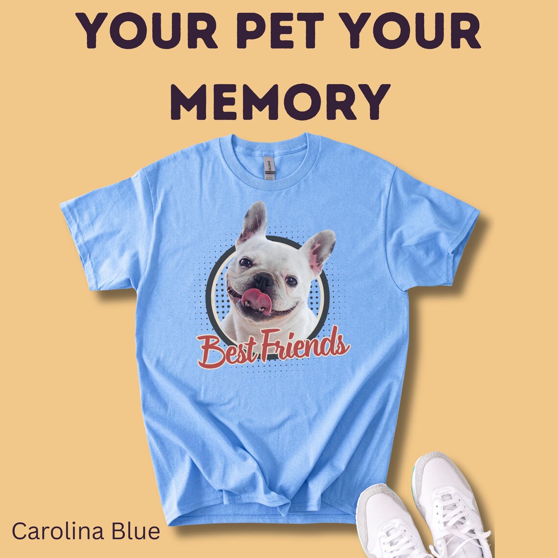 Personalisiertes T-Shirt mit Foto vom Haustier - Best Friends