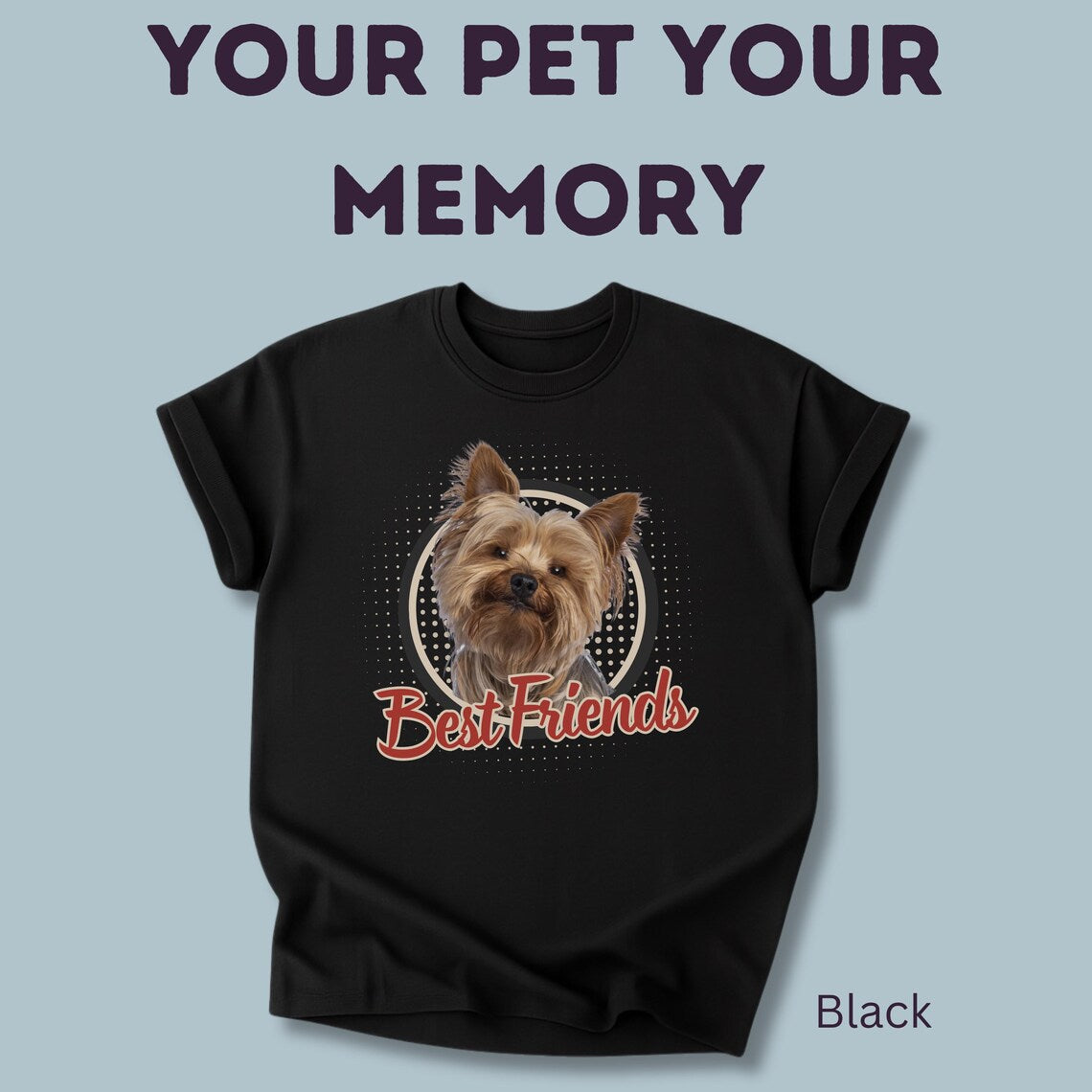 Personalisiertes T-Shirt mit Foto vom Haustier - Best Friends