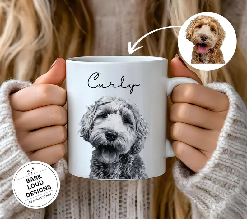 Personalisierte Fototasse Haustier mit Name