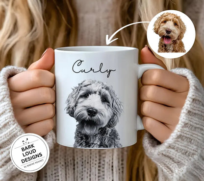 Personalisierte Fototasse Haustier mit Name