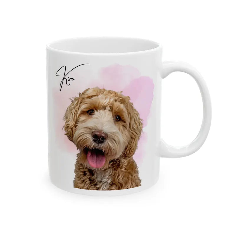 Personalisierte Fototasse "Life is better with my dog"