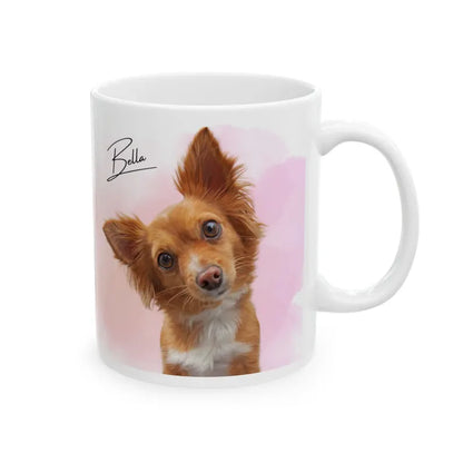 Personalisierte Fototasse "Life is better with my dog"